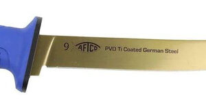 AFTCO PROFESIONALNI FLEX FILETNO NOŽ IZ NERJAVEČEGA JEKLA 23 cm Z ZLATO NITRIDNO PREVLEKO