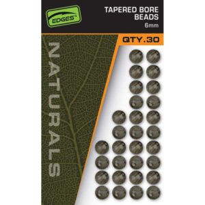 FOX NATURALS TAPERED BORE BEADS 6MM