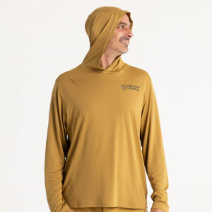 ADVENTER & FISHING SUDADERA CON CAPUCHA UV MOSTAZA