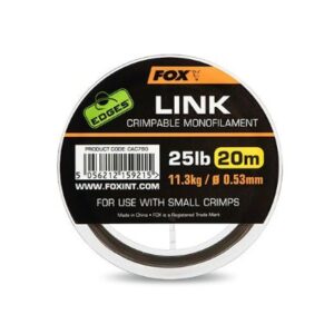 FOX EDGES LINK CRIMPABLE MONOFILAMENT 20m
