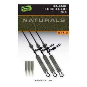 FOX NATURALS LEADCORE HELI RIG LEADERS 50lb