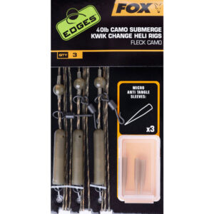 FOX 40LB CAMO SUBMERGE KWIK CHANGE HELI RIGS