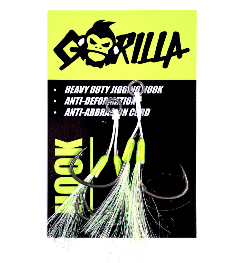GORILLA PREMIUM TWIN ASSIST GLOW JIGING HOOK