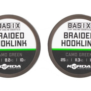 KORDA BASIX PLETENI HOOKLINK 10m CAMO ZELENA