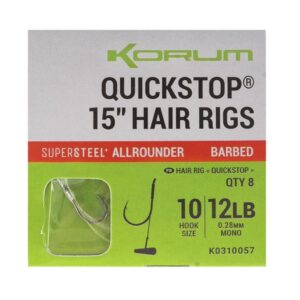 KORUM BIG FISH HAIR RIGS 38cm WQS BARBED