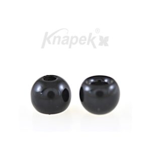 KNAPEK MEDENINASTI KROGLICE REGULAR 2,4 mm ČRNE 20 kos