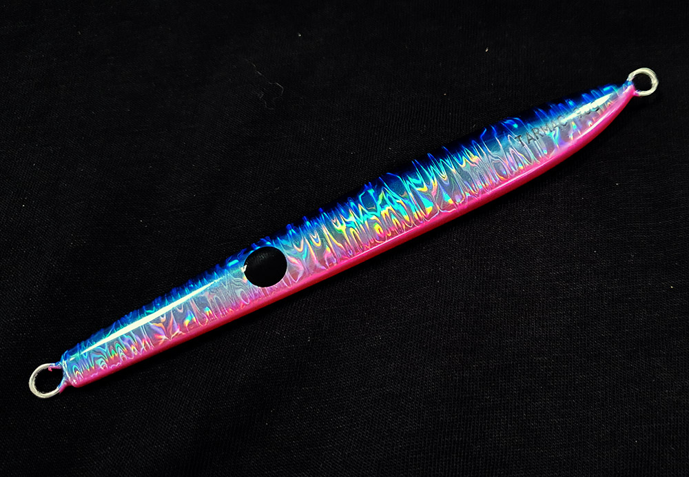 MC WORKS TARMAC ROCKSHORE CASTING JIG 70g #BLUE PINK HOLO