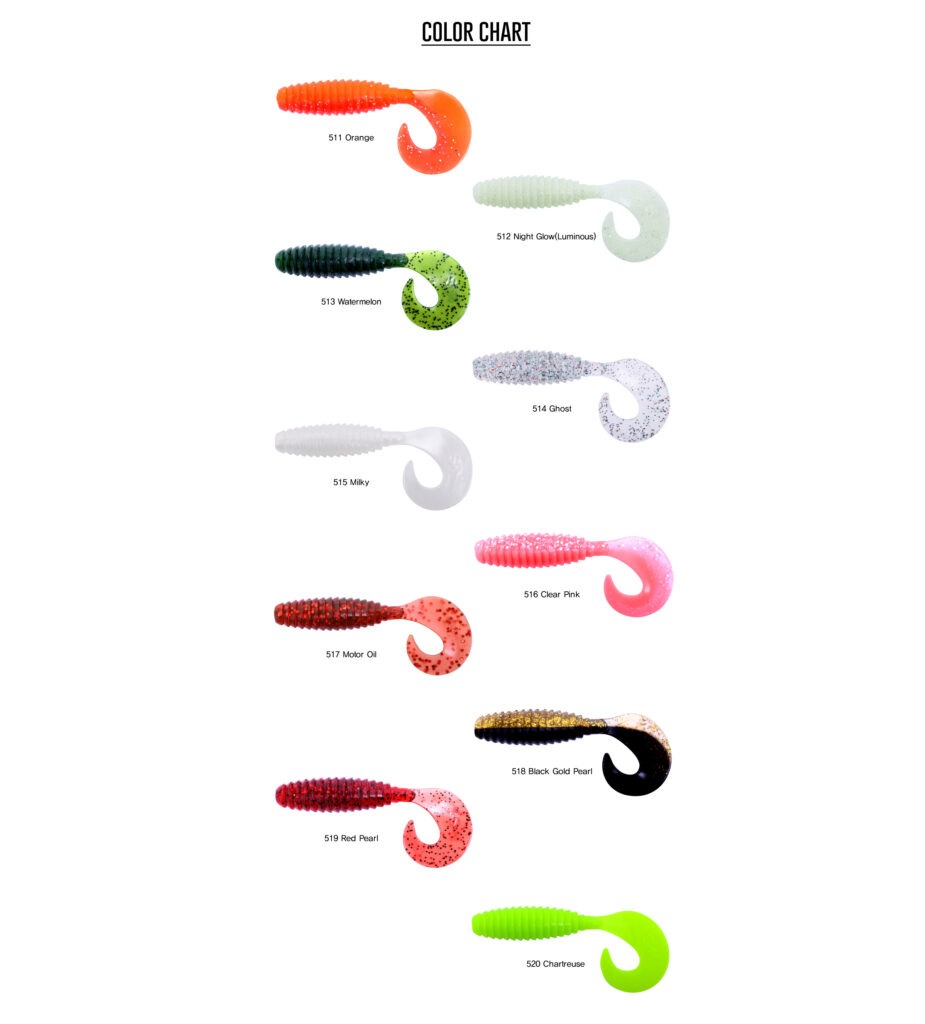 BLACK HOLE CALYPSO EDGE GRUB WORM 3.5inch 6pcs