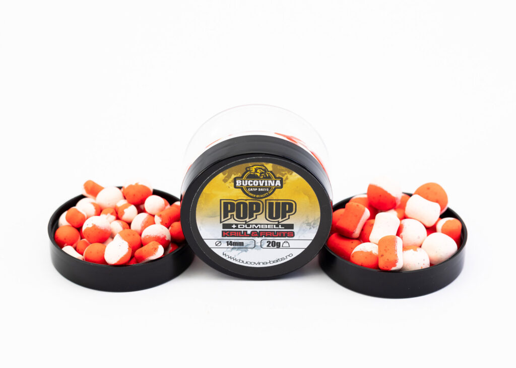 BUCOVINA CARP BAITS POP UP + DUMBELL KRILL & FRUITS