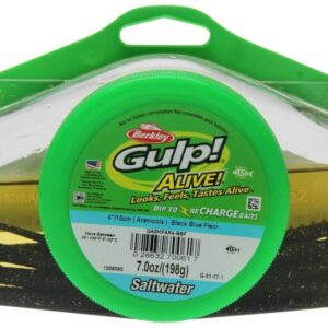 BERKLEY GULP ALIVE 10CM ARENCIOLA BLACK BLUE FLECK 198G