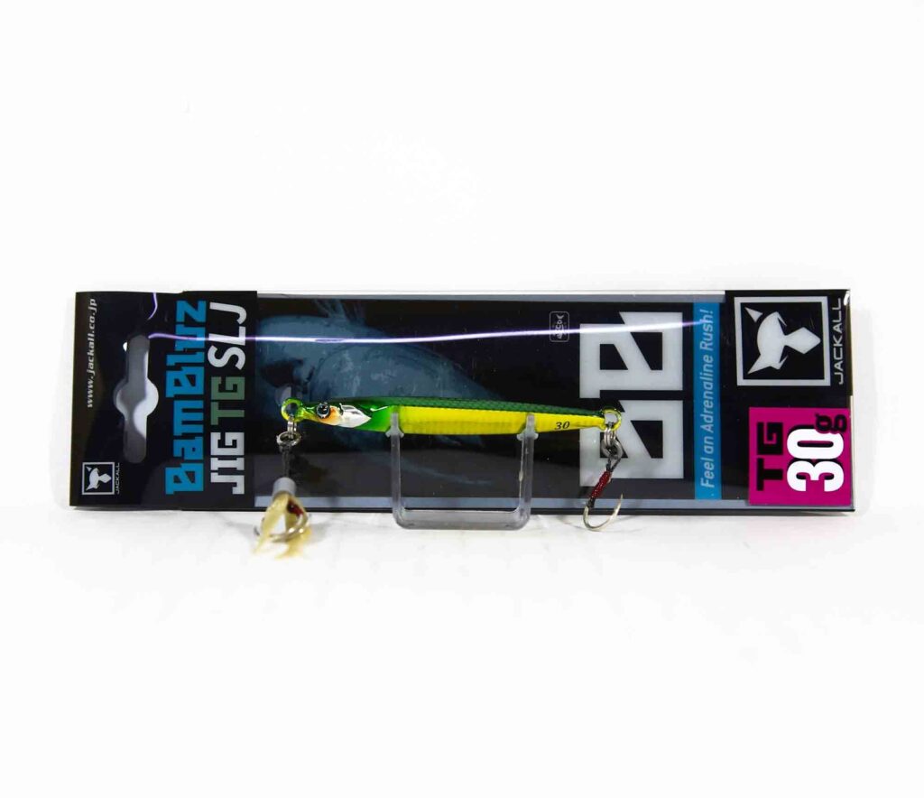 JACKALL BAMBLUZ TUNGSTEN CASTING JIG 30g #GREEN GOLD HOLO