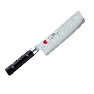 KASUMI PREMIUM DAMASKO JEKLO NAREJEN NA JAPONSKEM NAKIRI NOŽ ZA SEKANJE 17 cm