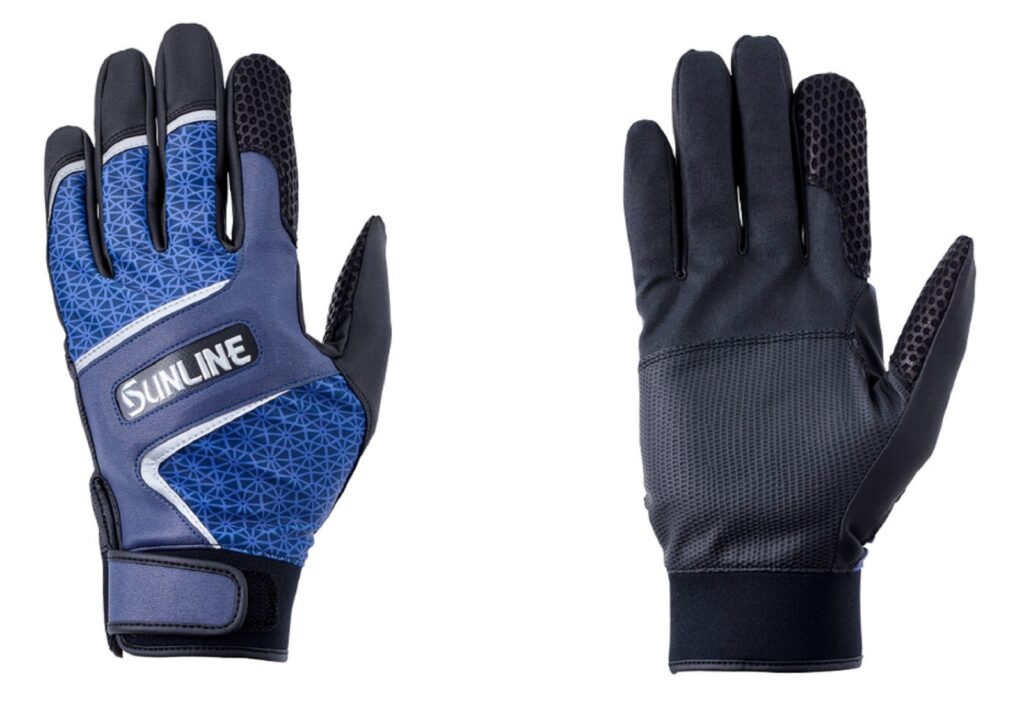 SUNLINE SUG-704 VERSATILE BREATHABLE FISHING GLOVES LL #BLUE