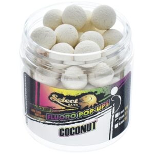 SELECT BAITS FLUORO POP UPS COCONUT 8mm