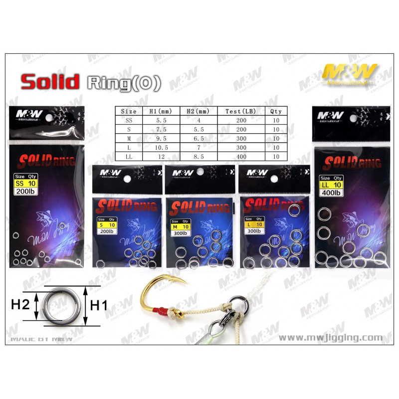 JLC M&W SOLID RING 10PCS