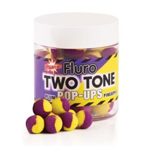 DYNAMITE BAITS BOILIE POP-UP TWO-TONE PLUM&PINEAPPLE 15mm