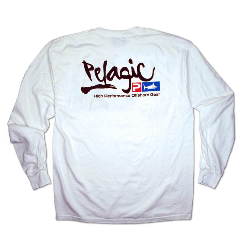 PELAGIC SCRIPT LOGO TEE WHITE L