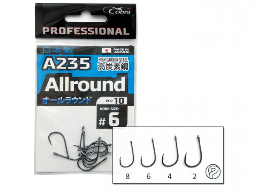COBRA PRO HOOKS ALLROUND A235 10PCS