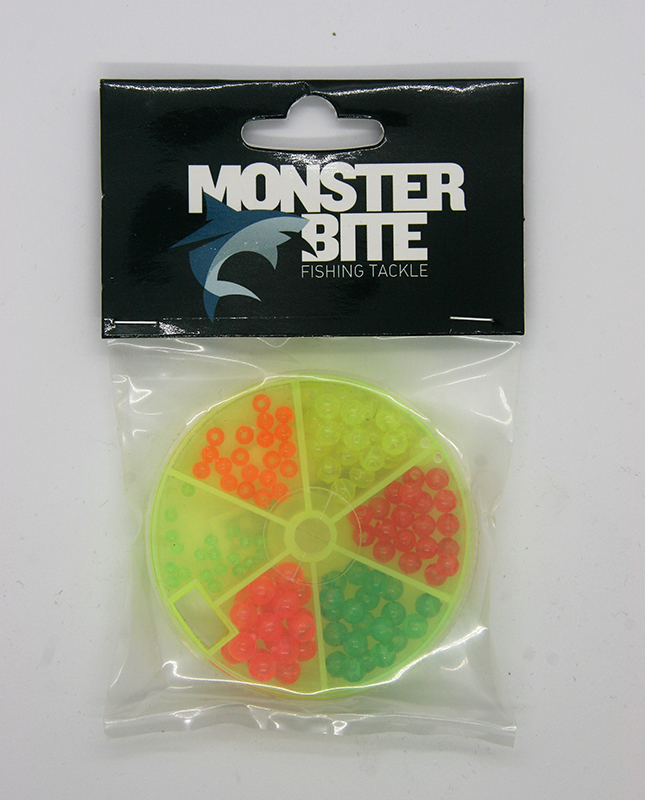 MONSTER BITE LEAD FLUORO BEADS 6 COLOUR