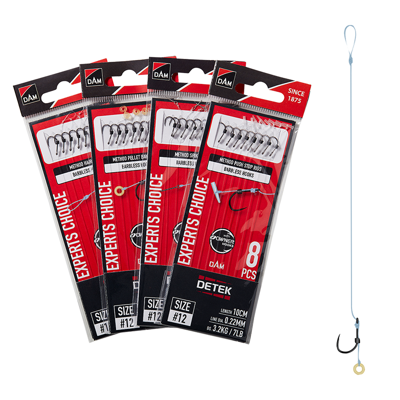 DAM DETEK METHOD PELLET BAND rig 10cm 0.25MM #10