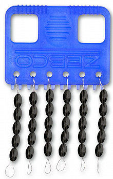 ZEBCO SILICON STOPPER OVAL BLACK