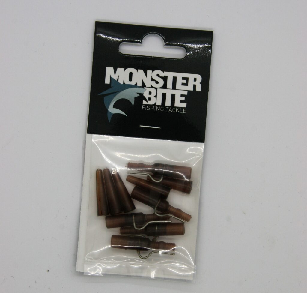 MONSTER BITE LEAD CLIP INOX+TAIL RUBBER BROWN