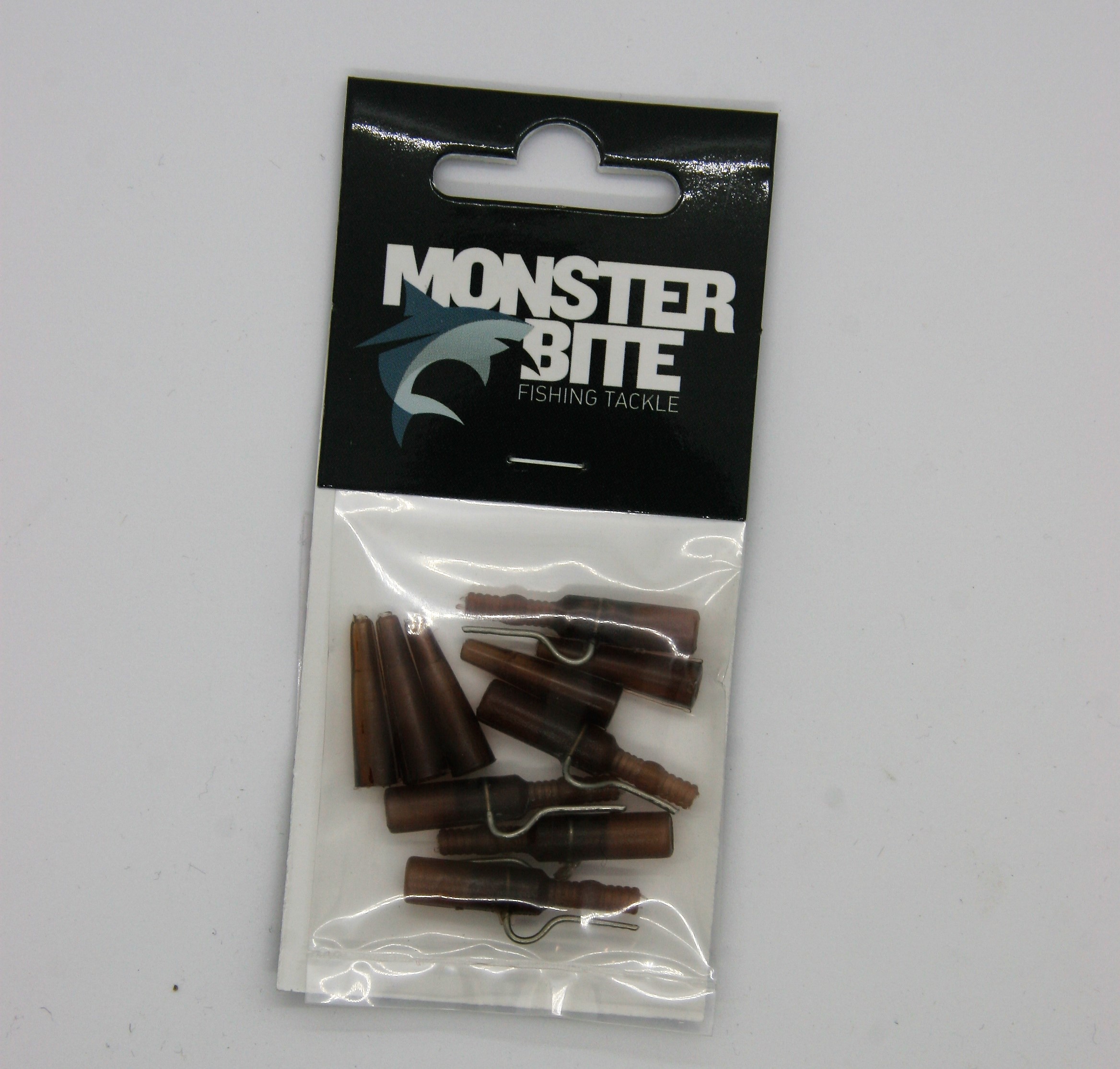 MONSTER BITE LEAD CLIP INOX+TAIL RUBBER BROWN