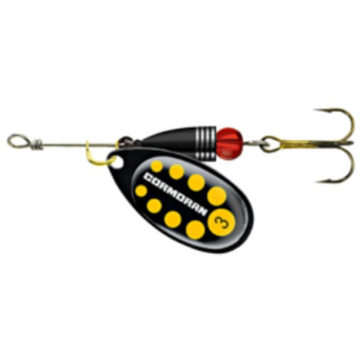 CORMORAN BULLET SPINNER Black/Yellow dots #3