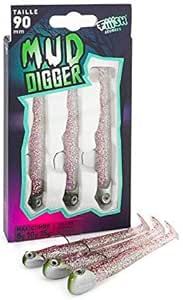 FIIISH MUD DIGGER MAXI COMBO 90mm 5g 10g 15g #Purple Glitter
