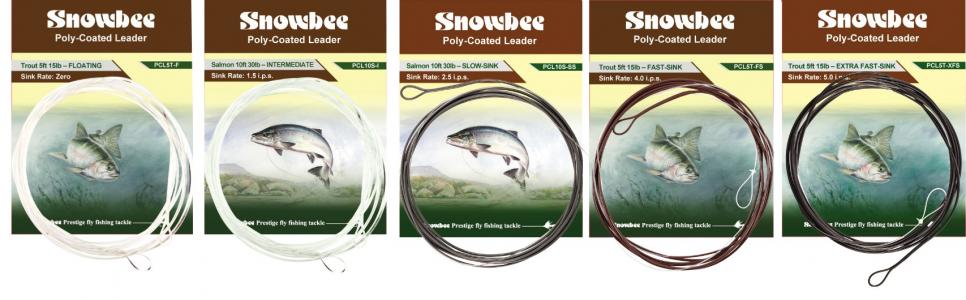 SNOWBEE TROUT POLY COATED LEADER FAST SINK 5 FT