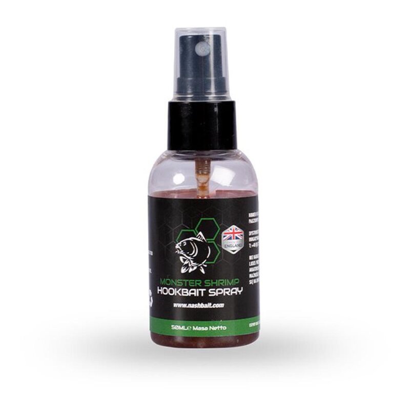 NASH MONSTER SHIRMP HOOKBAIT SPRAY 50ML