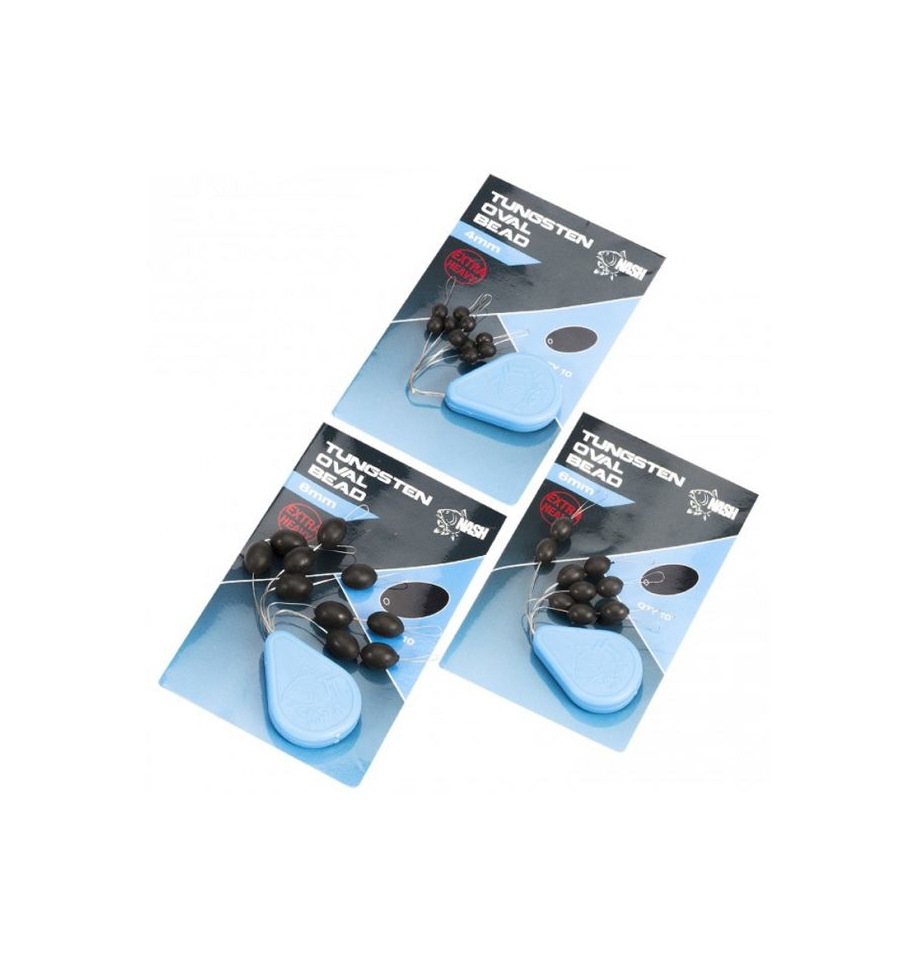 NASH TUNGSTEN OVAL BEAD 4MM