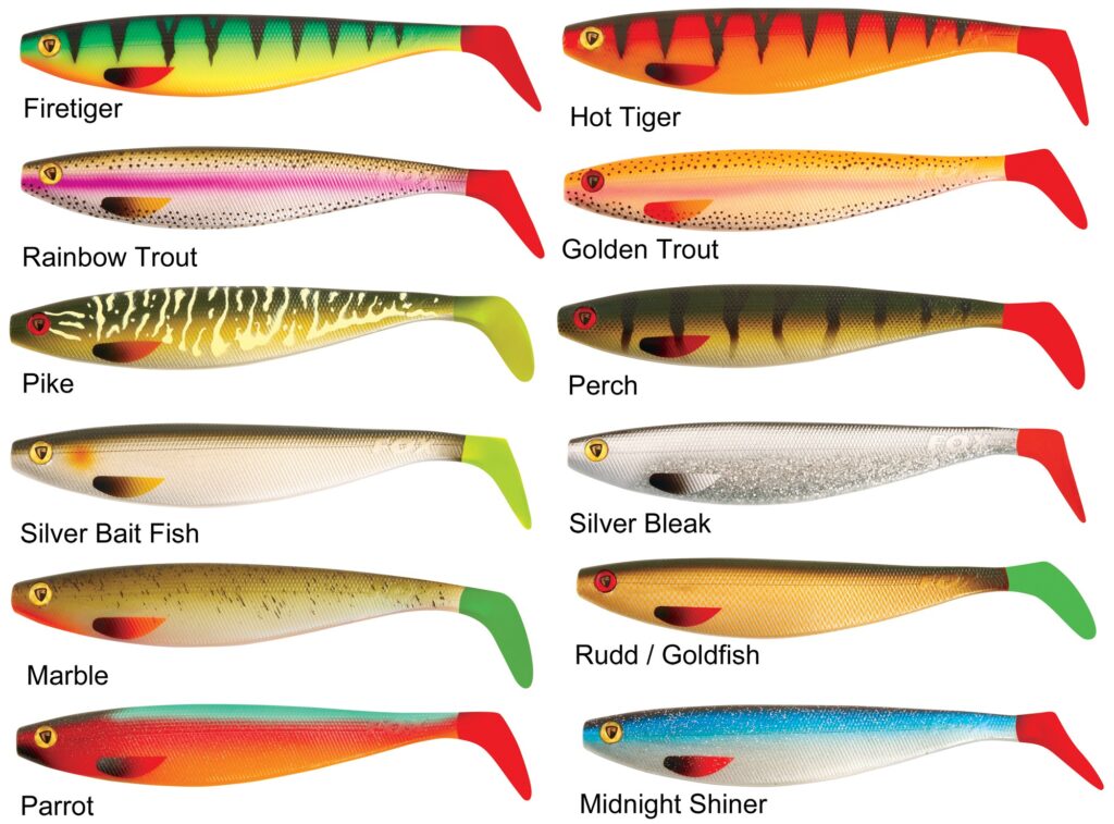 FOX RAGE PRO SHAD FIRETAILS 23cm