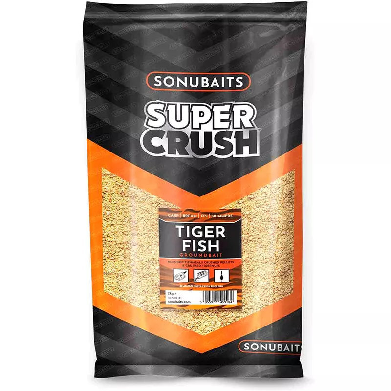 SONUBAITS SUPERCRUSH TIGER FISH GROUNDBAIT 2kg