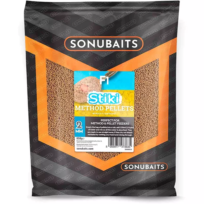SONUBAITS STIKI METHOD PELLETS F1 2mm