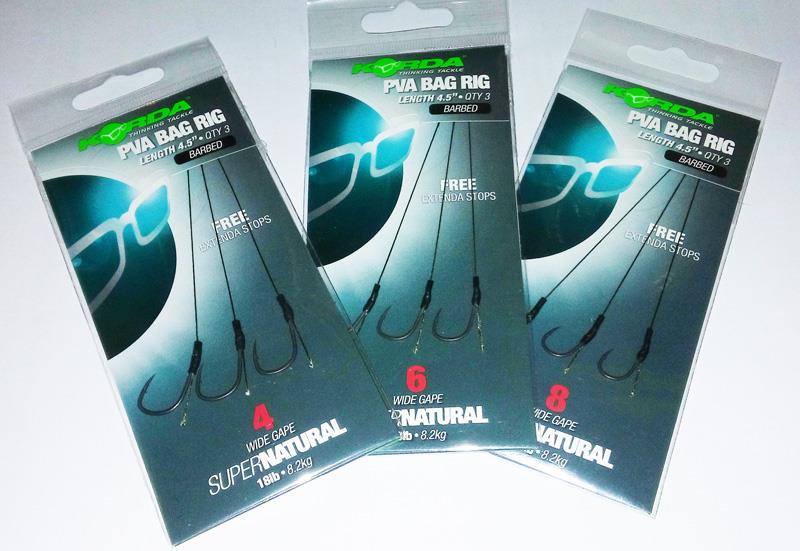 KORDA SOLIDZ BAG PVA RIG SIZE WIDE GAPE 18lb