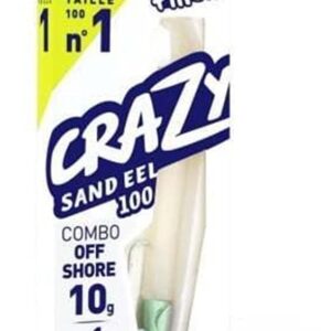 FIIISH CRAZY SANDEEL COMBO OFFSHORE 100mm 10g #White Coco