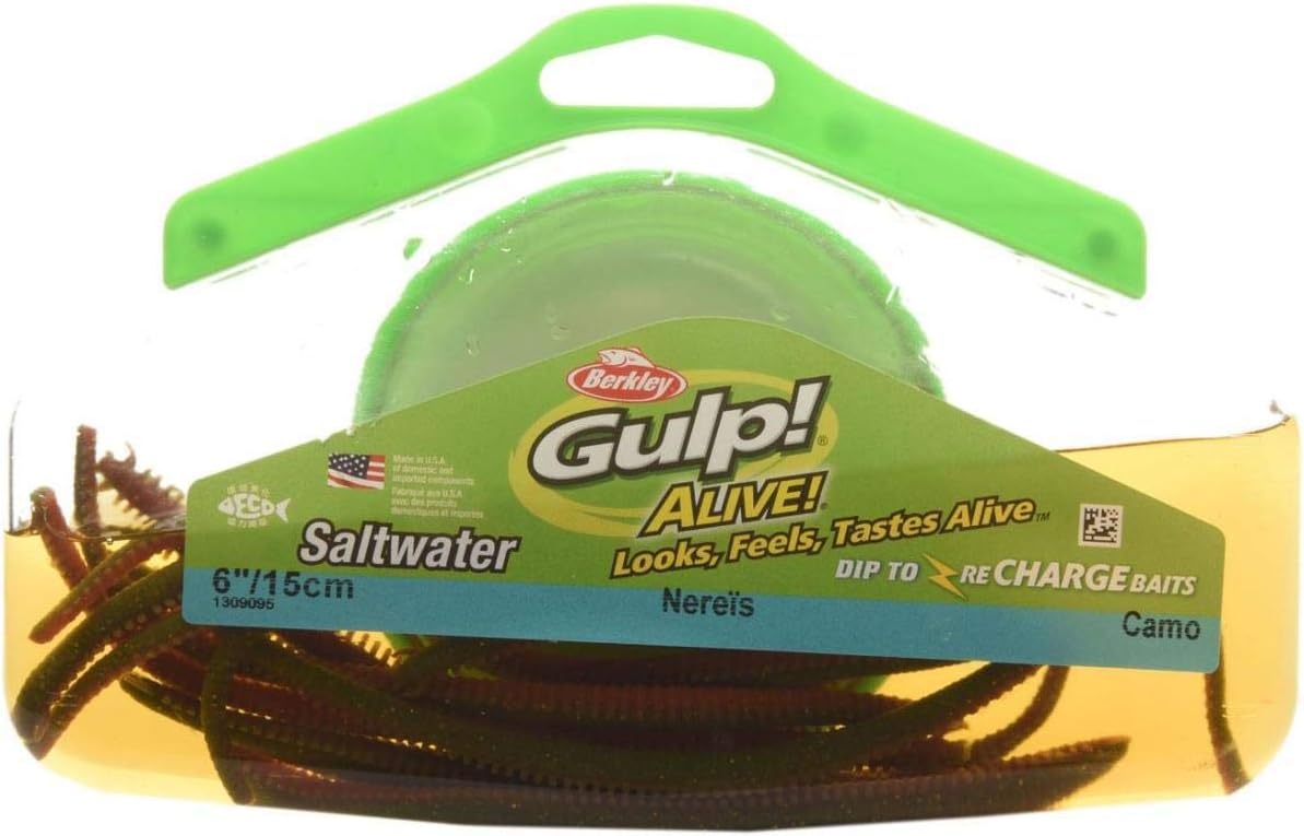 BERKLEY GULP ALIVE 15CM SANDWORM CAMO FLACK 317G
