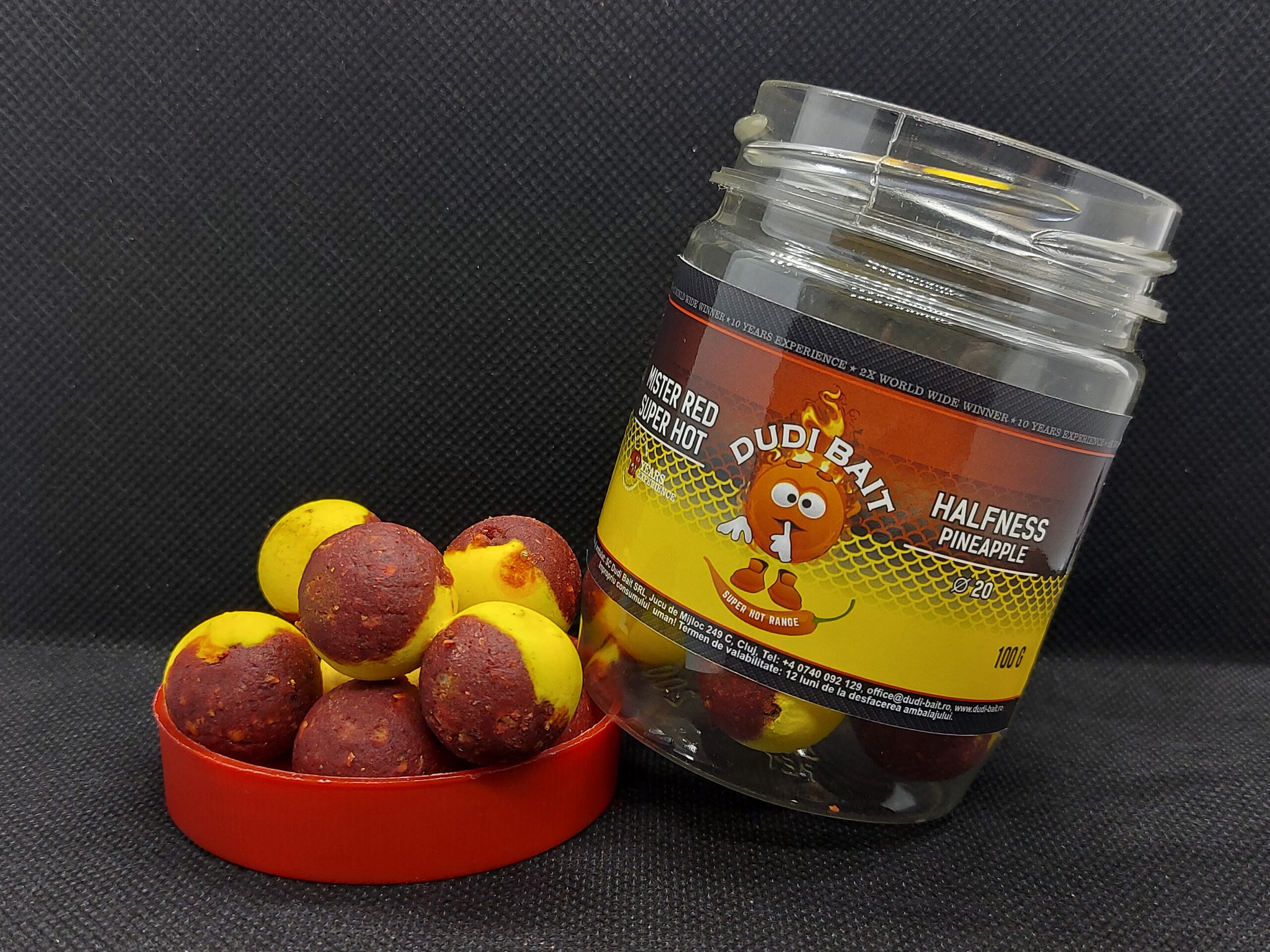 DUDI BAIT MISTER RED SUPER HOT HALFNESS PINEAPPLE 100g
