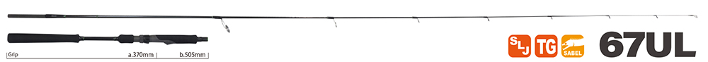 YAMAGA BLANKS SEAWALK LIGHT JIGGING 67UL Spinning handle