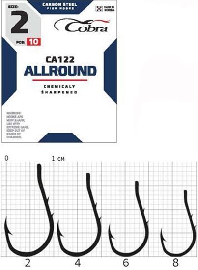 COBRA HOOKS ALLROUND CA122 10PCS