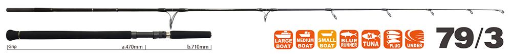 YAMAGA BLANKS BLUE SNIPER BOATCASTING 79/3