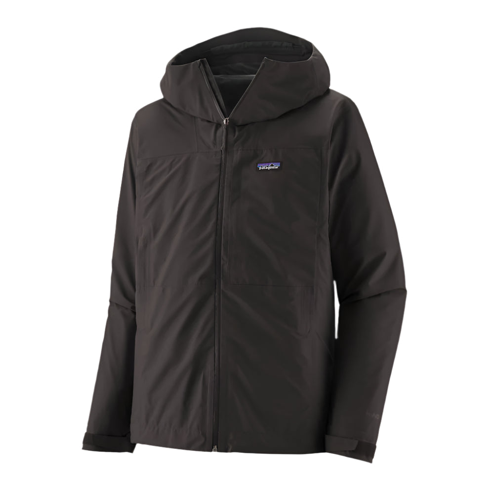 PATAGONIA BOULDER FORK RAIN JKT BLK L