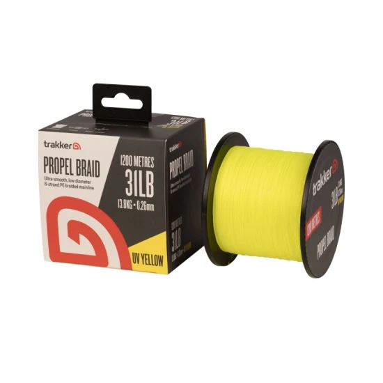 TRAKKER PROPEL BRAID UV YELLOW 0.26mm 31lb 1200m