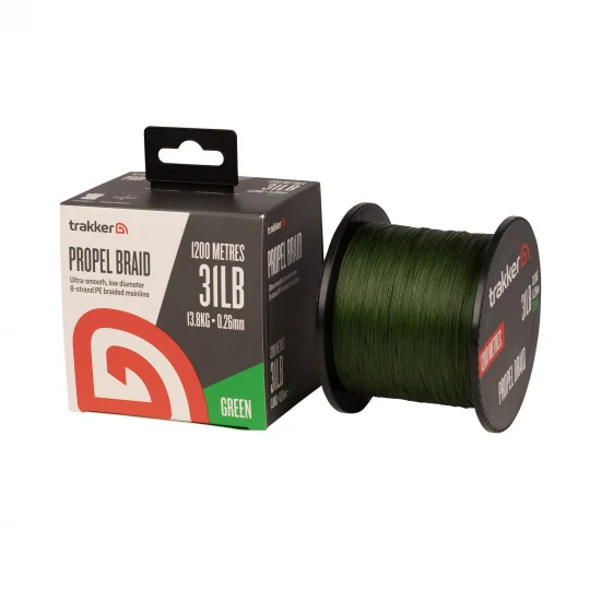 TRAKKER PROPEL BRAID GREEN 0.26mm 31lb 1200m