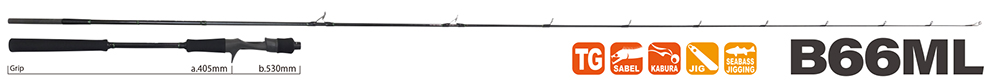 YAMAGA BLANKS SEAWALK light jigging B66ML