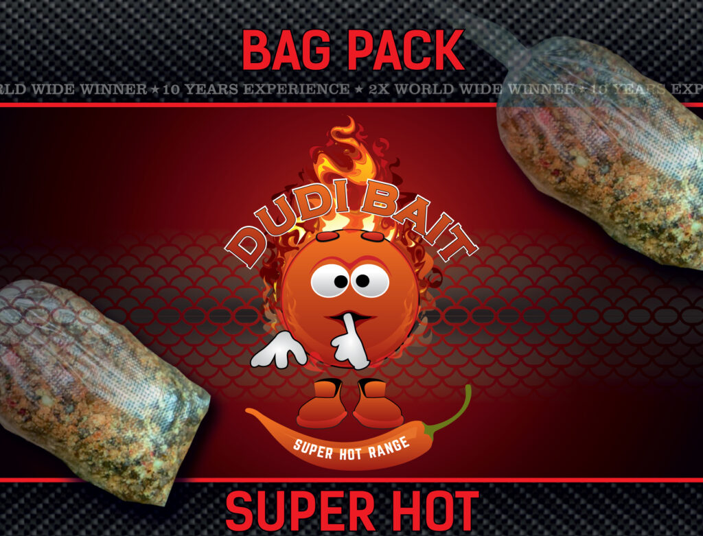 DUDI BAIT BAG PACK SUPER HOT 2.5kg