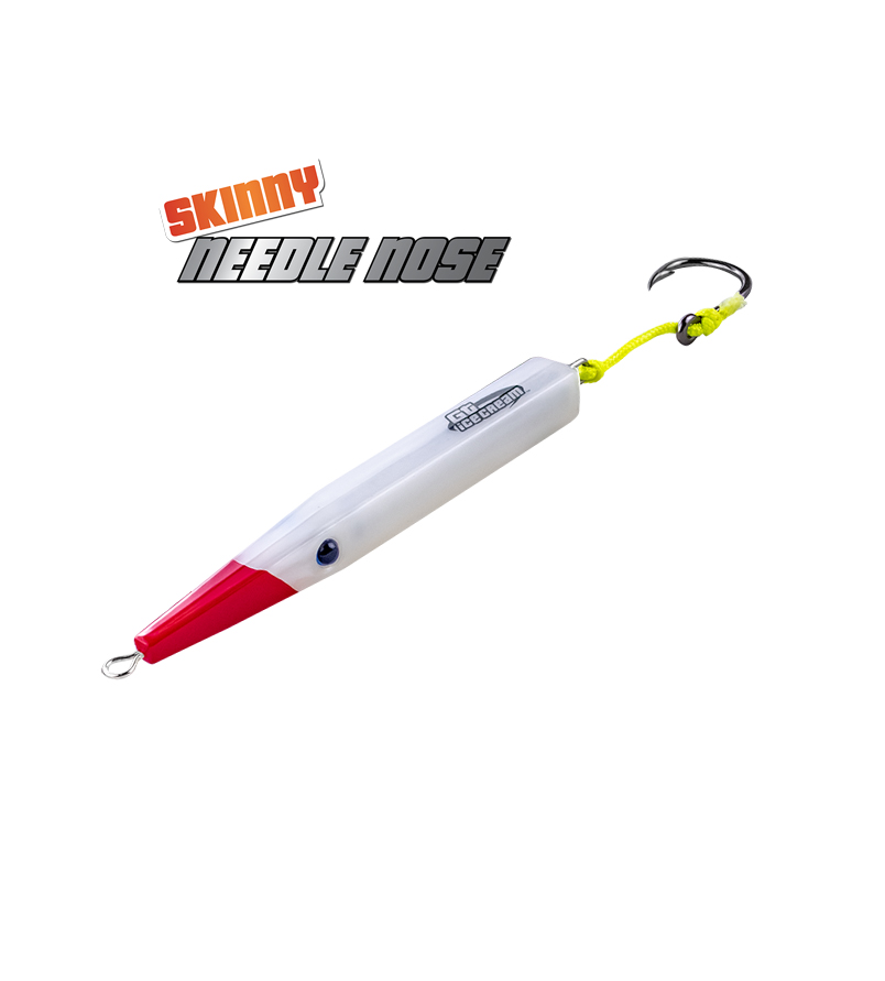 GT ICE CREAM SKINNY NEEDLE NOSE LONG DISTANCE SURFACE LURE 42G #RED HEAD