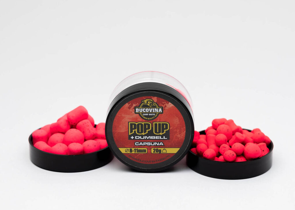 BUCOVINA CARP BAITS POP UP + DUMBELL CAPSUNA