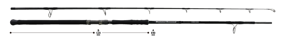 RIPPLE FISHER 25 RUNNER EXCEED 100SXH FINAL STAND UP MAX. 180g PE10